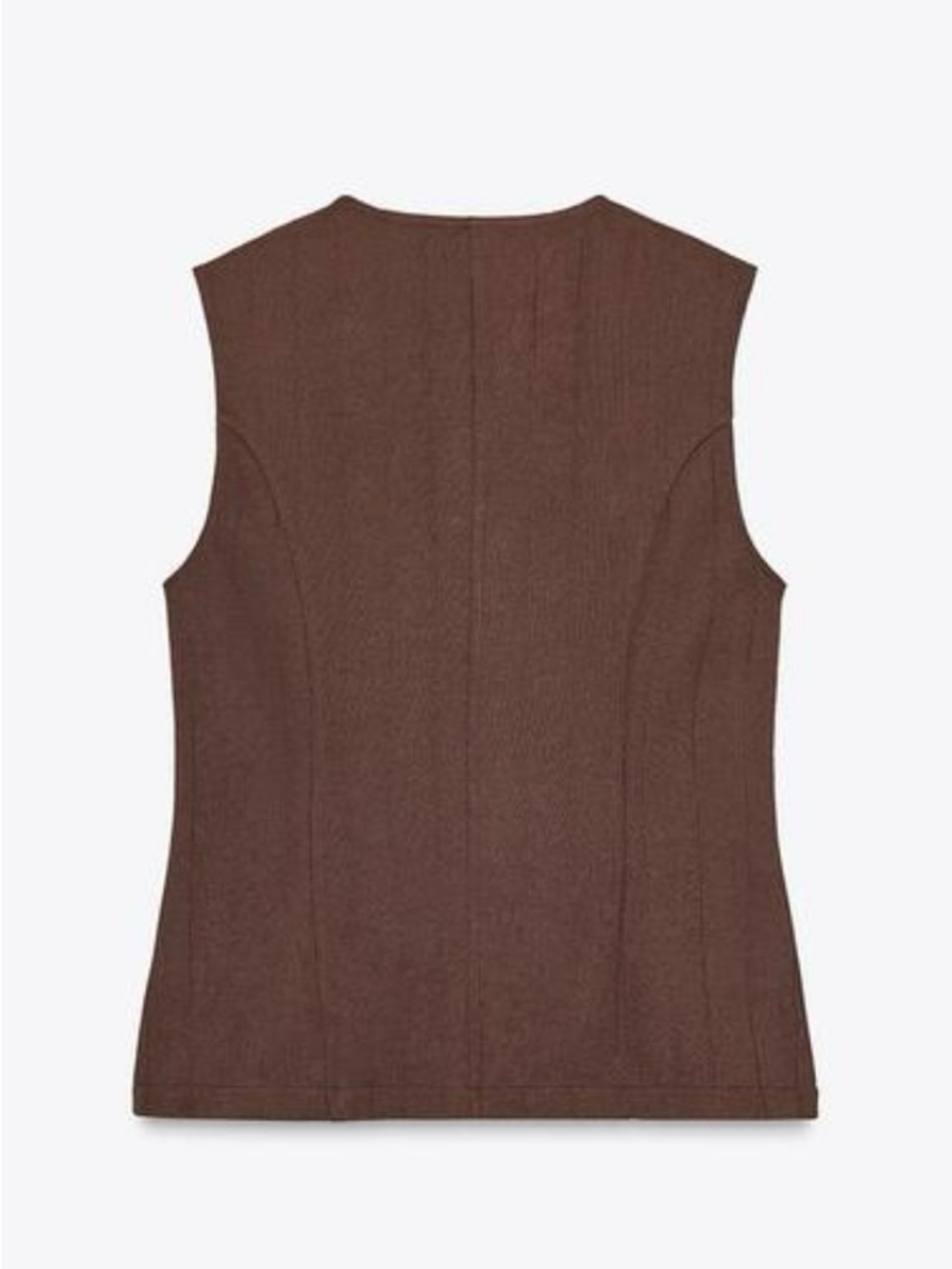 Zara Brown Vest NWT - Picture 3 of 5